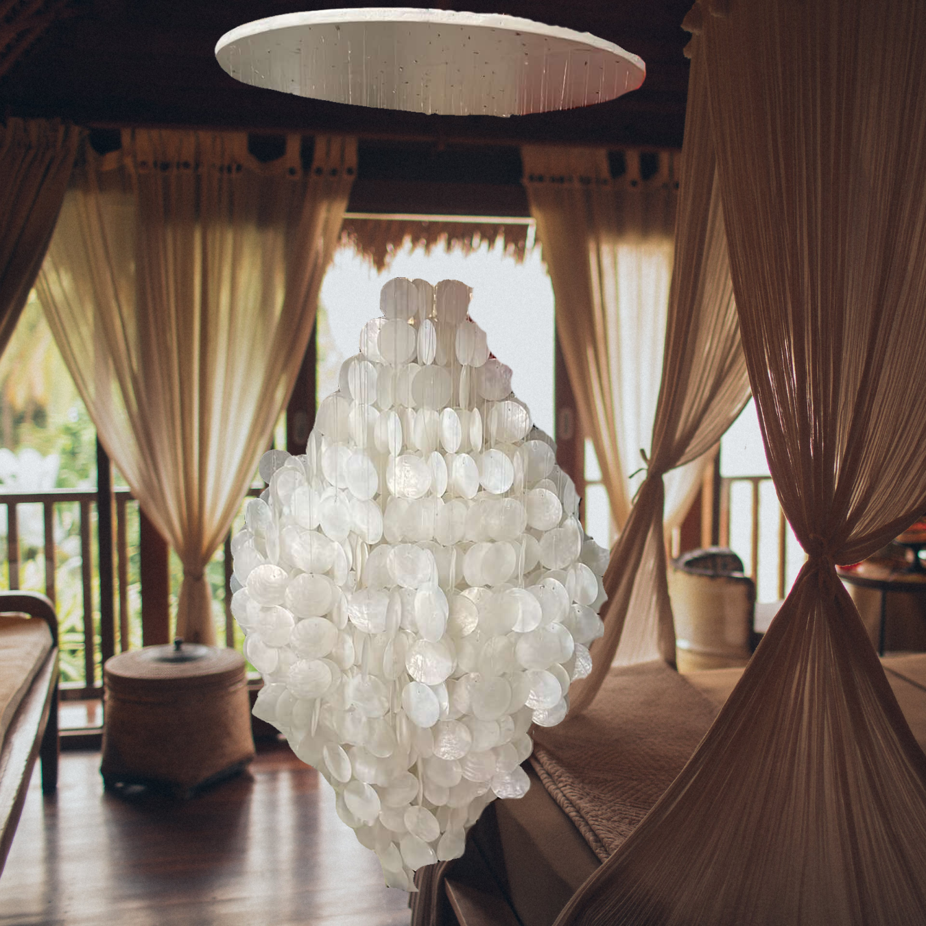 Capiz Chandelier